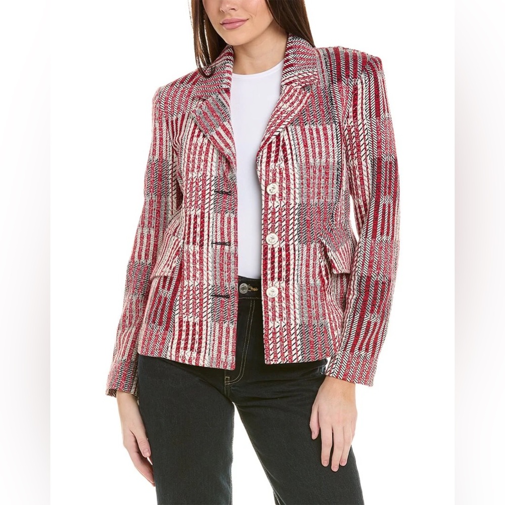 Cabi Patchwork Nautical Blazer Size Small - image 1